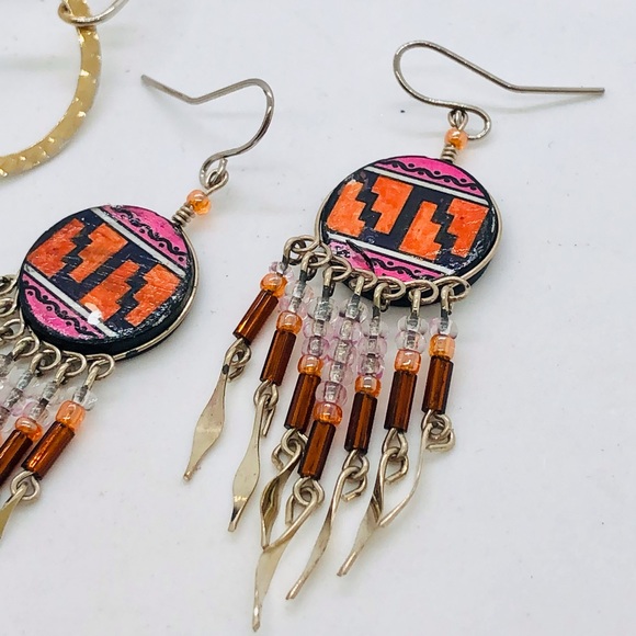 Vintage Southwestern Earrings & Dainty Bracelet - Picture 11 of 13